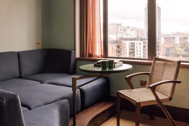 Close up of lounge area