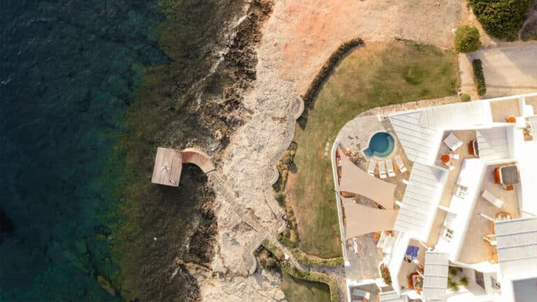 Overhead view of the resort