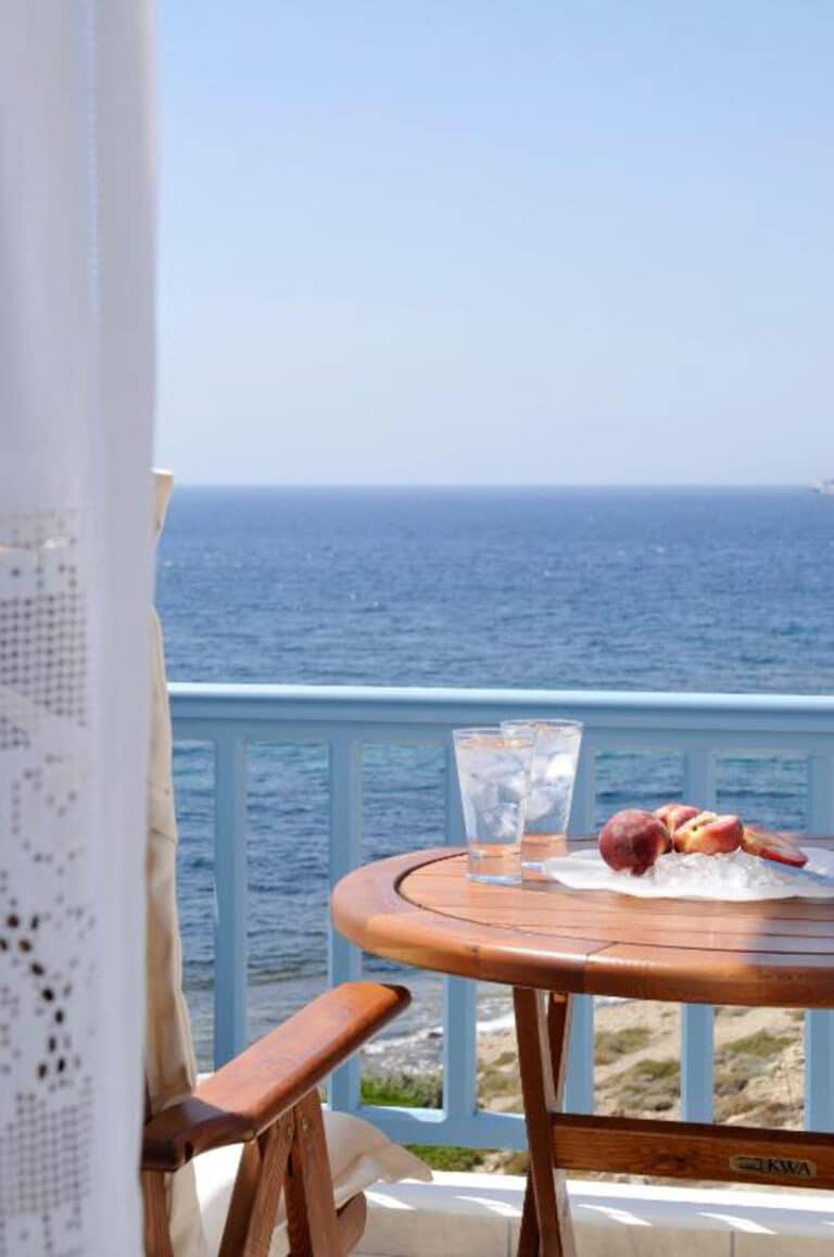 Breakfast on room terrace