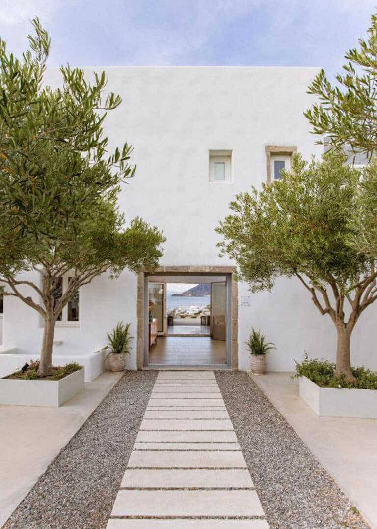 Hotel courtyard