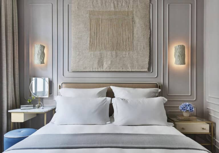 Bed in bedroom