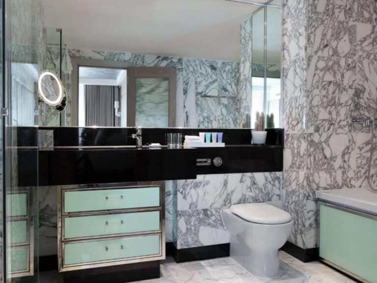 Marble bathroom