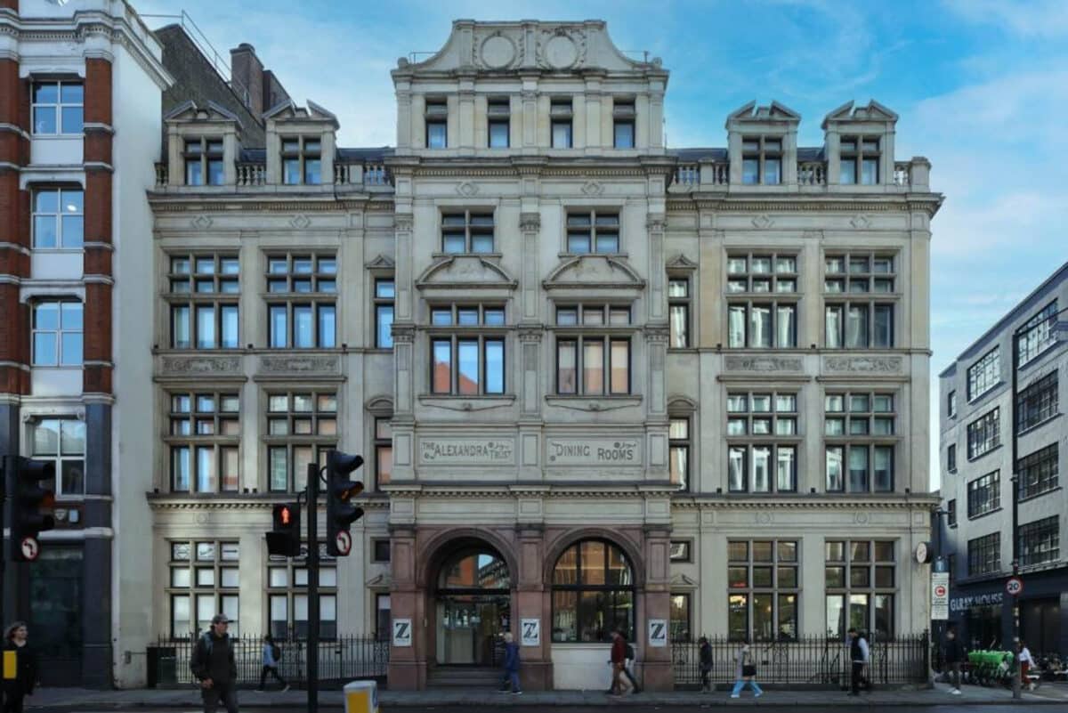 Exterior of Z Hotel in Shoreditch